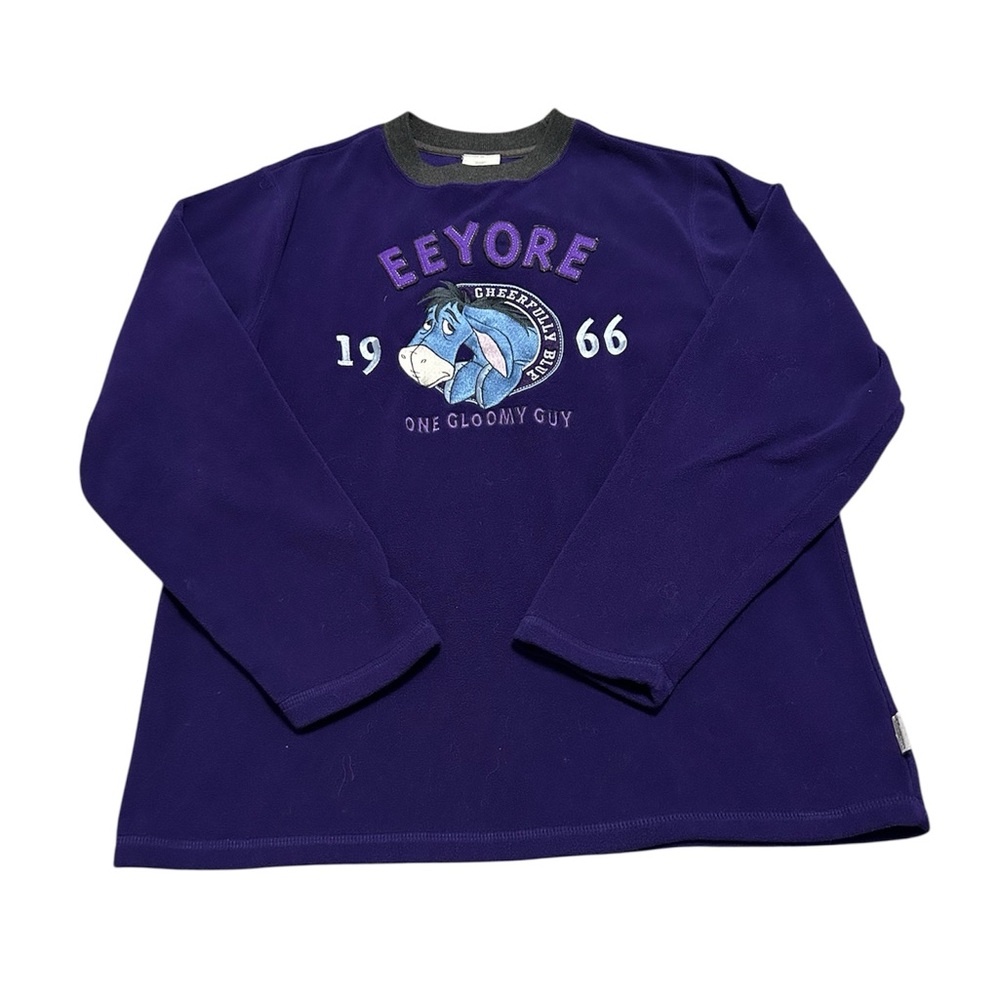 Vintage Y2K Women’s Small Disney Winnie the Pooh Eeyore Fleece Sweatshirt